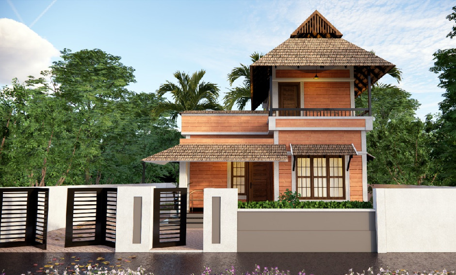 Traditional Kerala Style House.